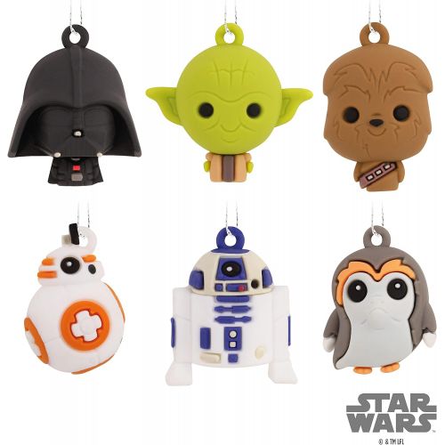  Hallmark Star Wars Characters Miniature Christmas Ornaments, Mini Set of 6