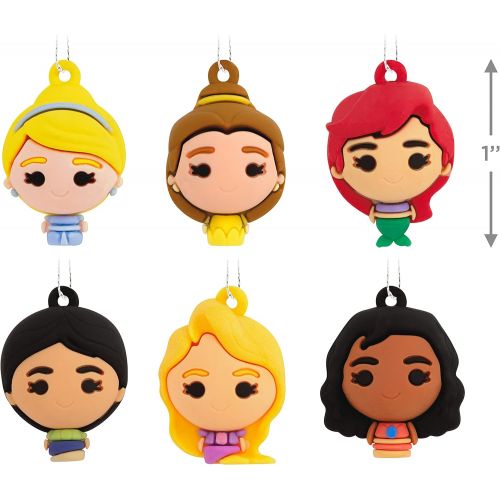  Hallmark Disney Princess Miniature Christmas Ornaments, Mini Set of 6