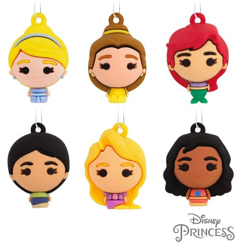  Hallmark Disney Princess Miniature Christmas Ornaments, Mini Set of 6