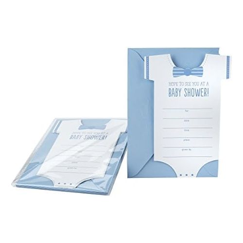  Hallmark Baby Shower Invitations, Onesie (Pack of 10 Invites and Envelopes for Baby Boy)