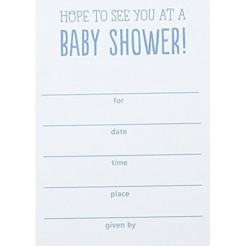  Hallmark Baby Shower Invitations, Onesie (Pack of 10 Invites and Envelopes for Baby Boy)