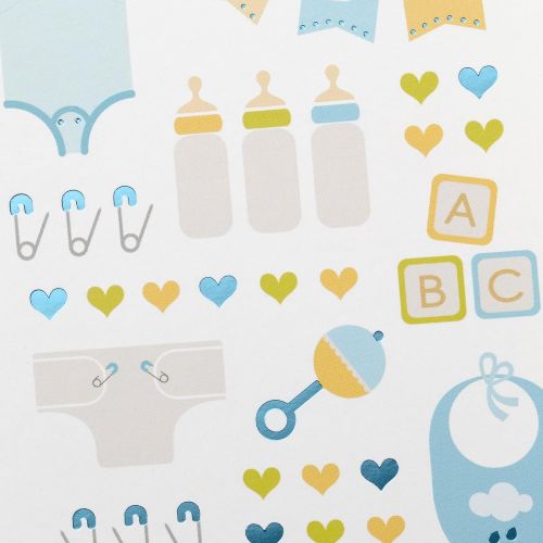  Hallmark Baby Shower Cards Assortment, Blue (20 Blank Note Cards with Envelopes)