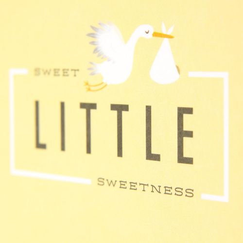  Hallmark New Baby Card (Little Sweetness, Stork)