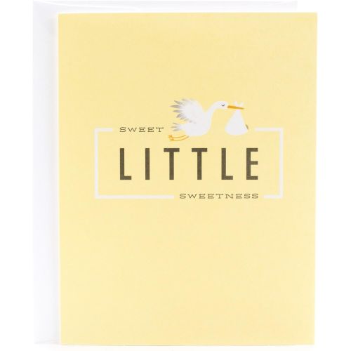  Hallmark New Baby Card (Little Sweetness, Stork)