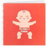 Hallmark Studio Ink Baby Congratulations Card (Made a Human)