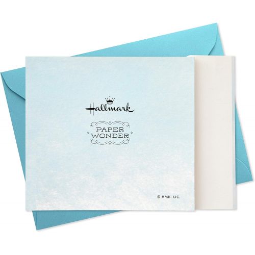  Hallmark Paper Wonder Paper Craft Baby Shower Card for Baby Boy (Stork) - 499RZW1027