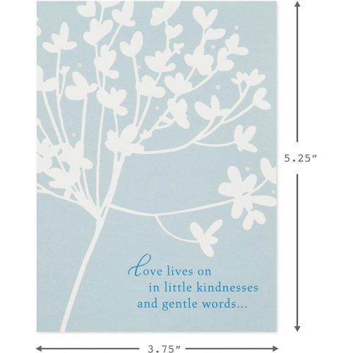  Hallmark Pack of 20 Thank You for Your Sympathy Cards, Cherry Blossom (Funeral Thank You Cards)