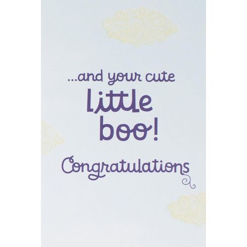  Hallmark Mahogany Baby Greeting Card (Baby Clothesline)