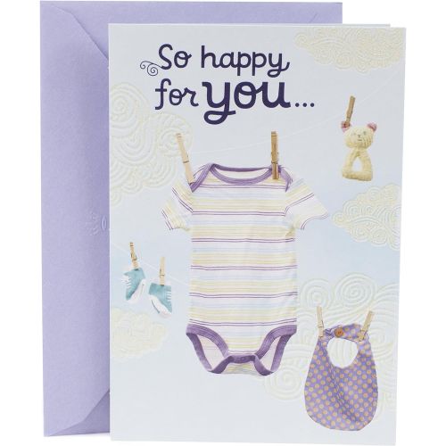  Hallmark Mahogany Baby Greeting Card (Baby Clothesline)