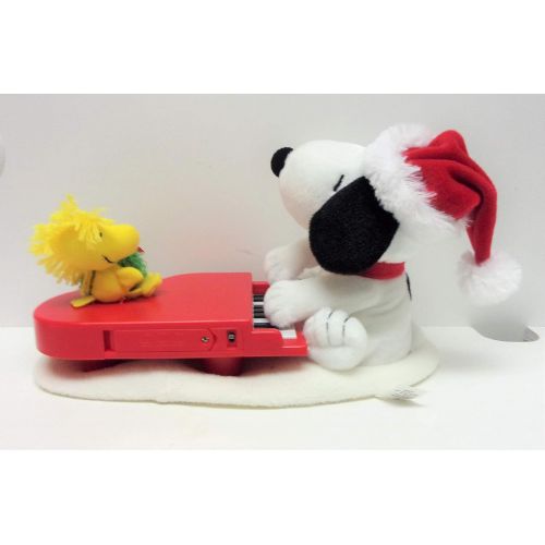  Hallmark Peanuts SNOOPY AND WOODSTOCK CHRISTMAS ANIMATEDMUSICALLIGHT-UP PianoPlush (2009 Edition)