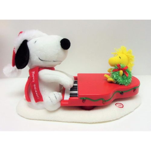  Hallmark Peanuts SNOOPY AND WOODSTOCK CHRISTMAS ANIMATEDMUSICALLIGHT-UP PianoPlush (2009 Edition)