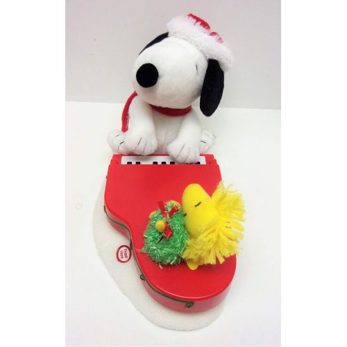  Hallmark Peanuts SNOOPY AND WOODSTOCK CHRISTMAS ANIMATEDMUSICALLIGHT-UP PianoPlush (2009 Edition)