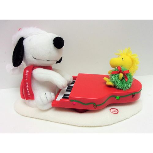  Hallmark Peanuts SNOOPY AND WOODSTOCK CHRISTMAS ANIMATEDMUSICALLIGHT-UP PianoPlush (2009 Edition)