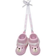 Hallmark Keepsake Ornament 2019 Year Dated Baby Girl’s First Christmas Pink Teddy Bear Booties