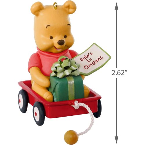  Hallmark Keepsake Ornament 2019 Year Dated Disney Winnie The Pooh Babys First Christmas