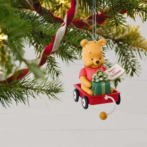  Hallmark Keepsake Ornament 2019 Year Dated Disney Winnie The Pooh Babys First Christmas