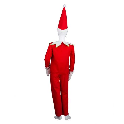  Halloween Party Online Child Elf on The Shelf Costume, Red Kids HC-416