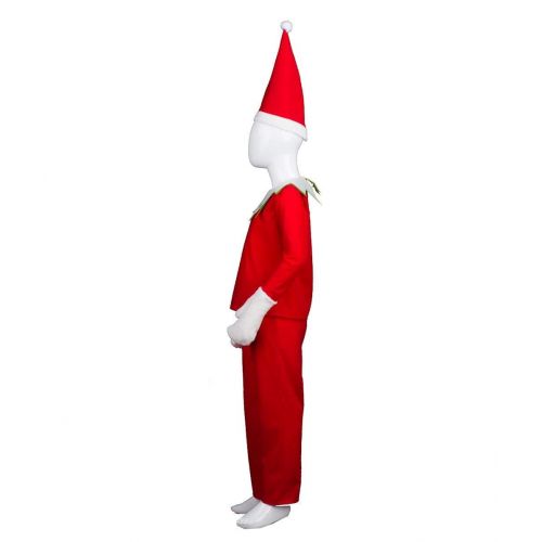  Halloween Party Online Child Elf on The Shelf Costume, Red Kids HC-416