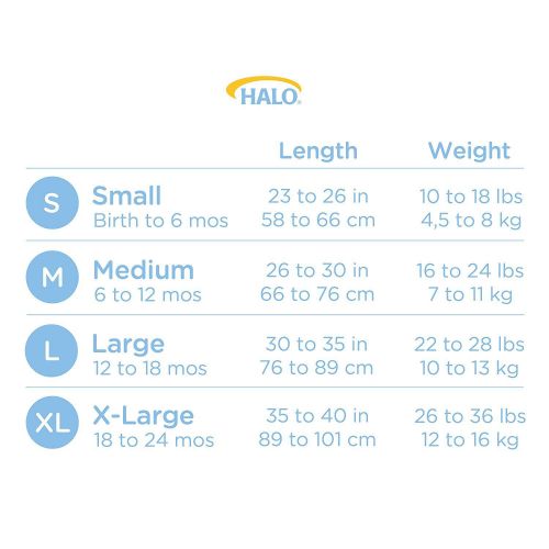  Halo Safe Dreams Micofleece Wearable Blanket, Multi Star, Medium