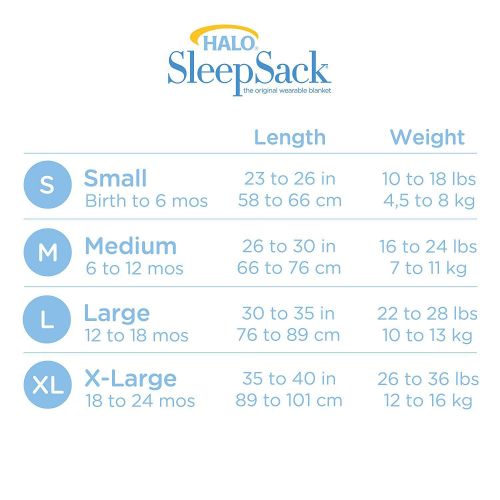  Halo Safe Dreams Micofleece Wearable Blanket, Multi Star, Medium