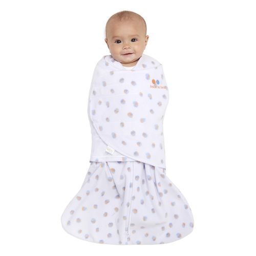  Halo HALO SleepSack Micro-Fleece Swaddle, Cream, Newborn