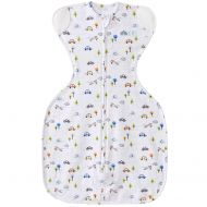 Halo Sleepsack Self-Soothing Swaddle with Teethers, Tiny Town, Small