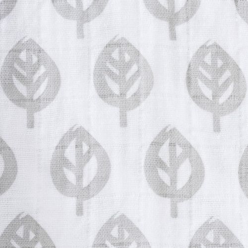  Halo 100% Cotton Muslin Sleepsack Wearable Blanket, Gray Tree Leaf, Small