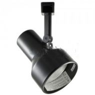 Halo L730MB Track Light, Line Voltage PAR30 Power Trac Continental Cylinder Track Fixture - Black-2PK