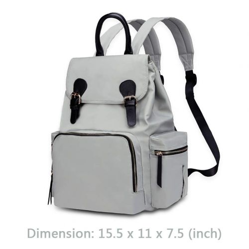  HaloVa Diaper Bag, Fashion Mommy Baby Bag, Multifunction Waterproof Travel Backpack, Large Capacity Maternity Nappy Bag, Black
