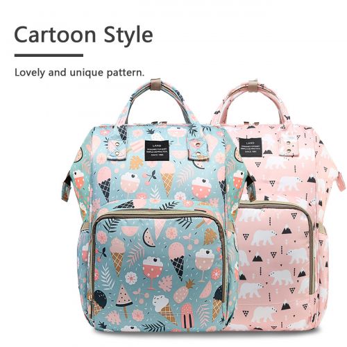  HaloVa Diaper Bag Multi-Function Waterproof Travel Backpack Nappy Bags for Baby Care, Large Capacity, Stylish and Durable, Linen