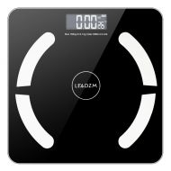 Halywa Bluetooth Body Fat Scale, Smart BMI Scale Wireless Digital Bathroom Weight Scale Body Composition Analyzer with Smartphone App for Body Weight, Fat, Water, BMR, Muscle Mass, Bone M