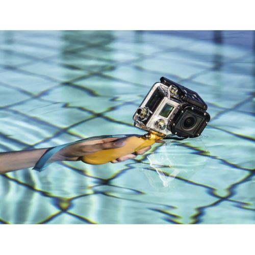  Hama Schwimmgriff fuer GoPro Actioncam (Auftriebshilfe mit Handschlaufe), gelb