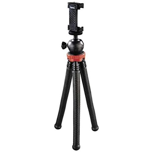  Hama Flexpro Tripod for Smartphone, GoPro and Photo Cameras, 27 cm Red