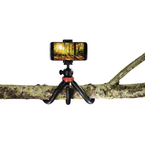  Hama Flexpro Tripod for Smartphone, GoPro and Photo Cameras, 27 cm Red