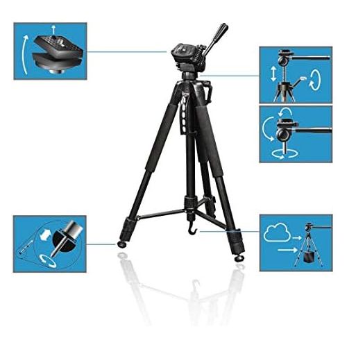  [아마존베스트]Hama Action II 1653D Tripod and Smartphone Holder, for Selfie Sticks and Tripods