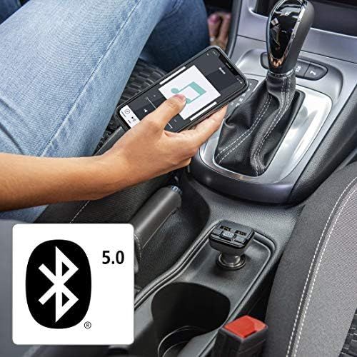  [아마존베스트]-Service-Informationen Hama Bluetooth FM Transmitter for Car Radio with Car Charger (Car Adapter for Cigarette Lighter Socket with Connections for MicroSD, USB Stick and for Charging, Wireless Bluetooth