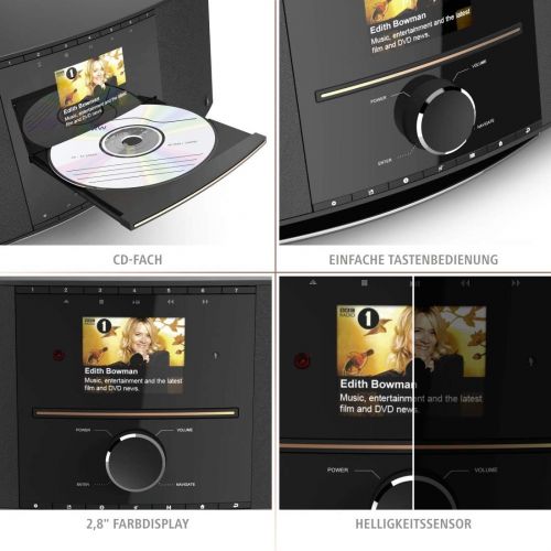  [아마존베스트]-Service-Informationen Hama Internet Radio with CD Player and DAB+