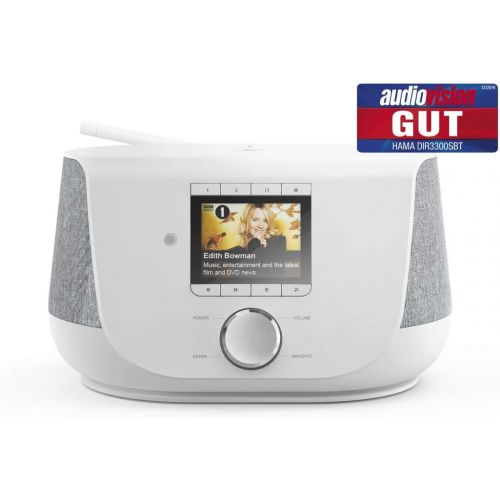  [아마존베스트]-Service-Informationen Hama DAB+ Digitalradio Internetradio (Smart Radio mit 2-Wege-Lautsprecher & Handy-Ladefunktion, WLAN/DAB/DAB+/FM, Bluetooth/Spotify Streaming, Stationstasten, Radio-Wecker, App) In