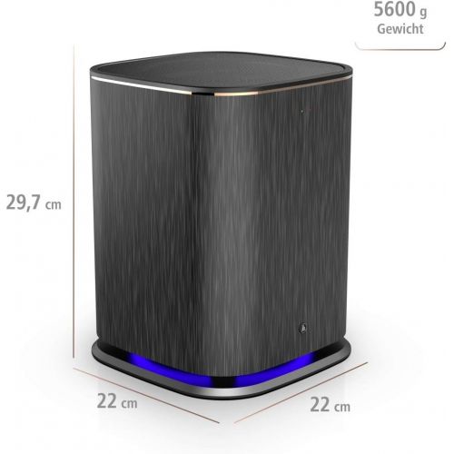  Hama Wireless Subwoofer Multiroom (Wireless Connection via UNDOK App, Active Subwoofer for Expanding Sound Systems and Radios) Black