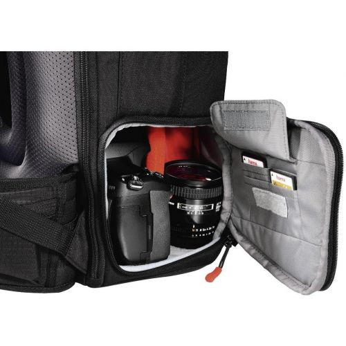  Hama Access Professional Tour 240 for Professional DSLR Camera with Battery Grip ? Objectives, Accessory Camera Backpack Back, Quick Access, Camera Bag with Tablet Compartment, Sta