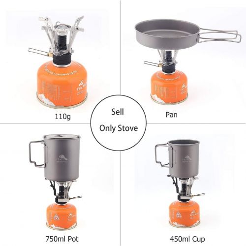  Hamans Backpacking Stove Portable Camping Stove with Piezo Ignition Stable Supports Ultralight Stove for Camping Hiking and Backpacking Trips Cooking