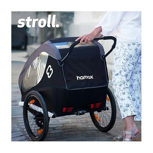  Hamax Traveller Two Seat Child Bike Trailer + Stroller