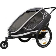 Hamax Outback Two Seat Reclining Multi-Sport Child Bike Trailer + Stroller (Jogger Wheel Sold Separately)