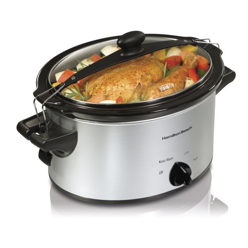  Hamilton Beach Silver Stay or Go 4 Quart Slow Cooker by Hamilton Beach