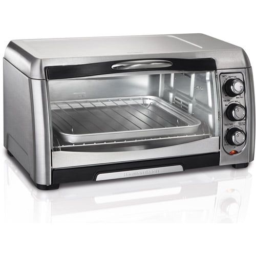  Hamilton Beach Stainless Steel Convection 6 Slice Toaster Oven Broiler | Model# 31333