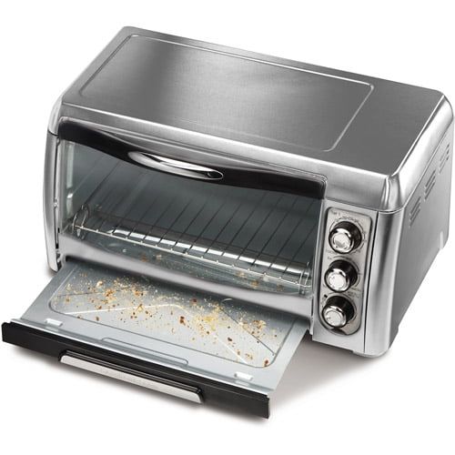  Hamilton Beach Stainless Steel Convection 6 Slice Toaster Oven Broiler | Model# 31333