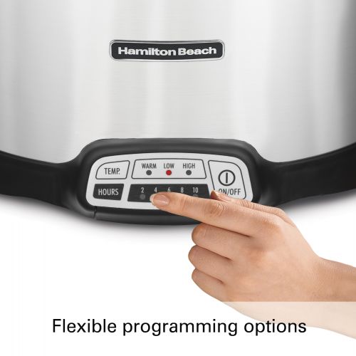  Hamilton Beach 7 Quart Stay or Go Programmable Slow Cooker with Party Dipper #33477