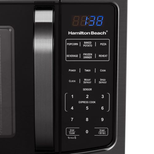  Hamilton Beach 1.6 Cu.ft Black Stainless Steel Digital Microwave Oven