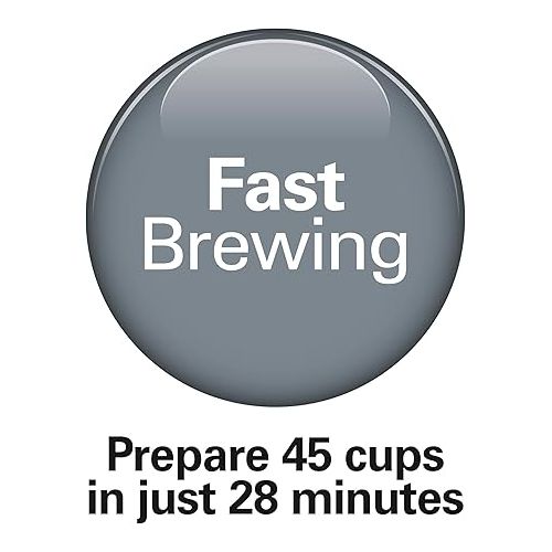  Hamilton Beach 45 Cup Fast Brew Coffee Urn and Hot Beverage Dispenser, 40521