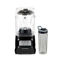 Hamilton Beach 53603 SoundShield Blender, 950 Watts, 3-Speed, with Pulse, Blends Food and Drinks, Stainless Steel Blades, 52 oz. Glass Jar and Blend-In Travel Jar, BPA-Free